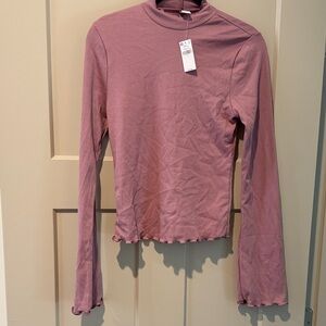 Old Navy Dusty Rose Long Sleeve Tee